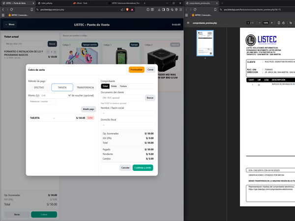 Sistema POS e inventario